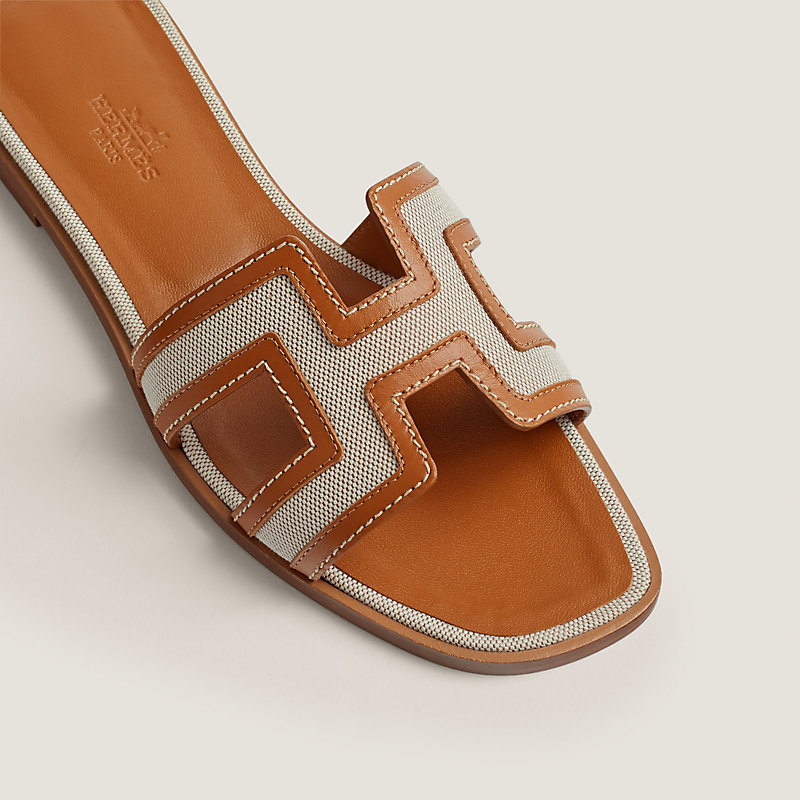 Hermes store tan sandals